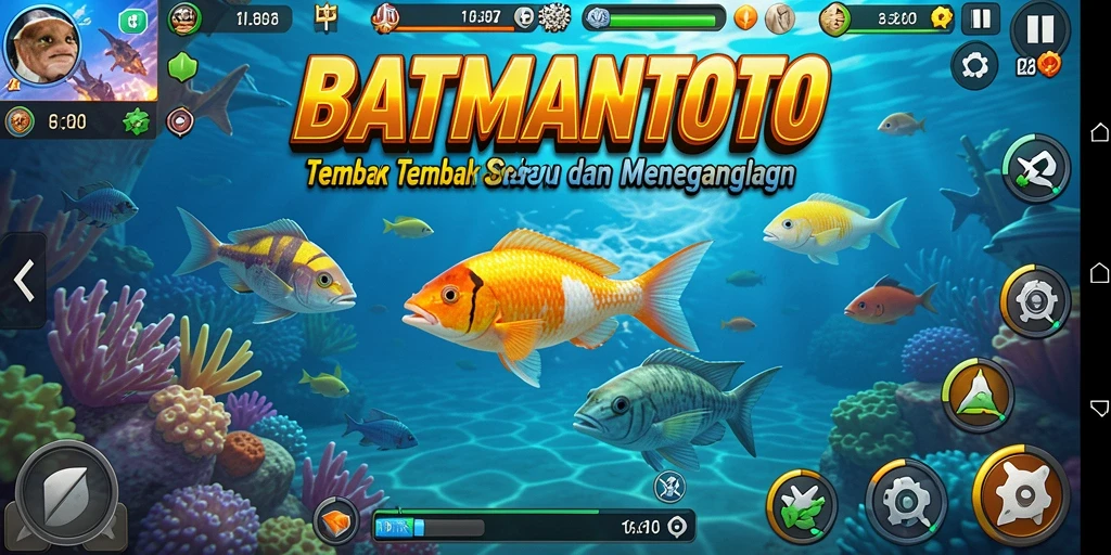 Screenshot gameplay <strong>BATMANTOTO</strong> menampilkan aksi Tembak Ikan yang mendebarkan.
