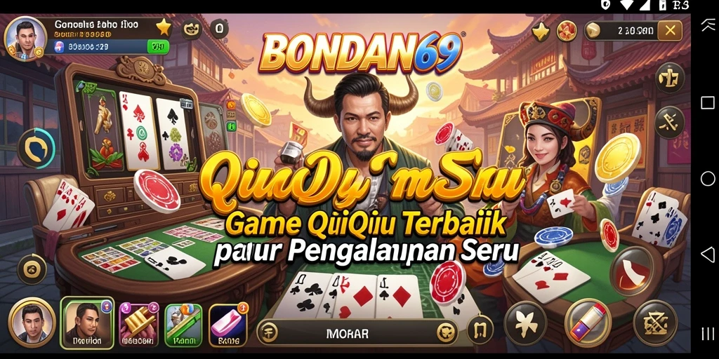 Gameplay seru BONDAN69 dengan kartu dan strategi QiuQiu.