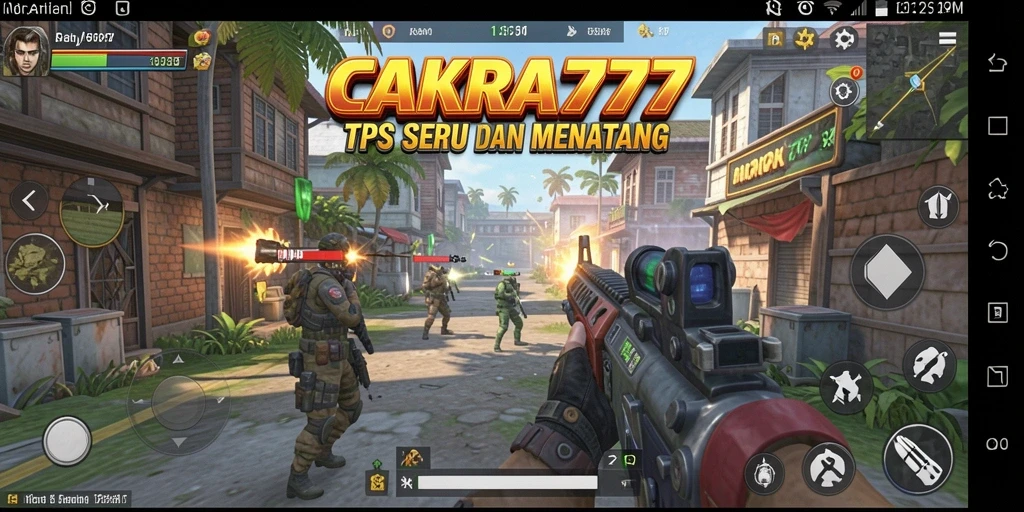 Tampilan gameplay CAKRA777 yang penuh aksi dan menantang.