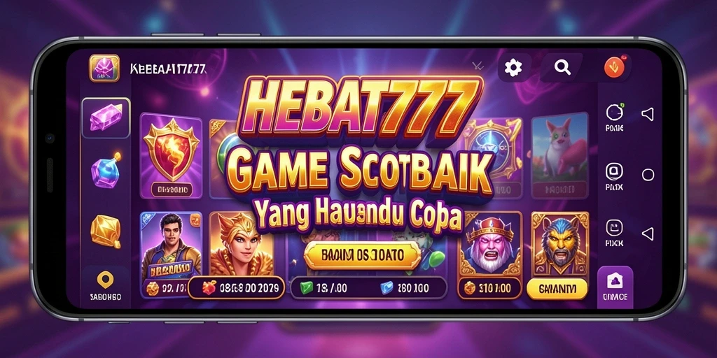 Tangkapan layar HEBAT777 menampilkan animasi menarik dari gameplay Slot.