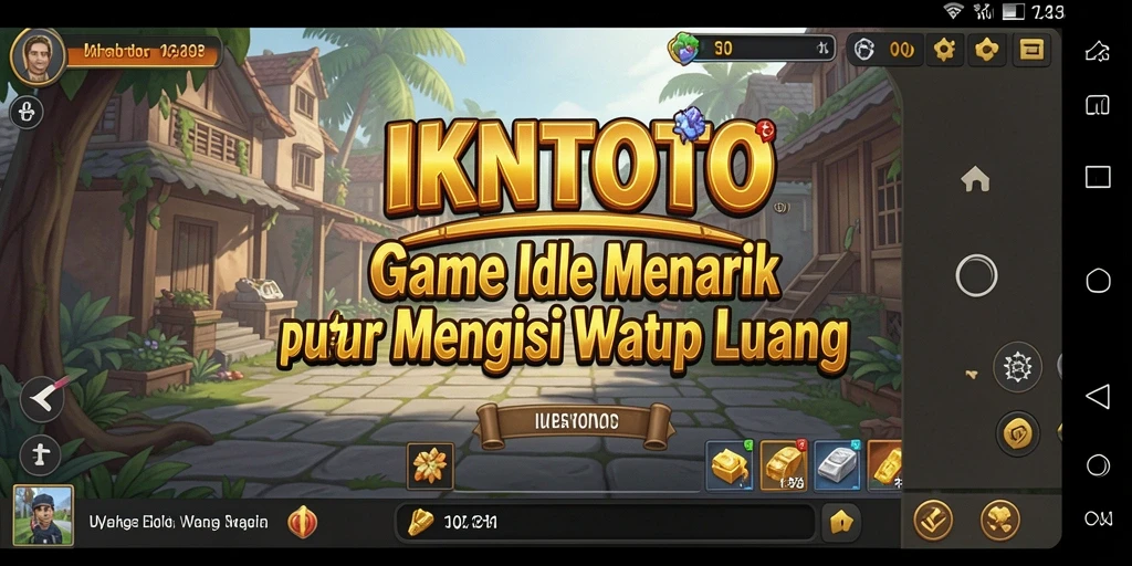 Tampilan gameplay IKNTOTO saat Anda mengelola sumber daya.