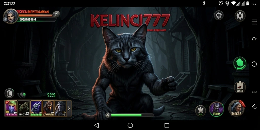 Screenshot gameplay KELINCI777 menunjukkan suasana angker yang mendebarkan.