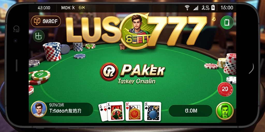 Tampilan gameplay Poker yang menarik dan interaktif di LUSA777.