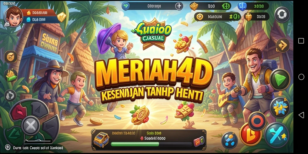 Tangkapan layar gameplay MERIAH4D yang penuh warna dan menarik.