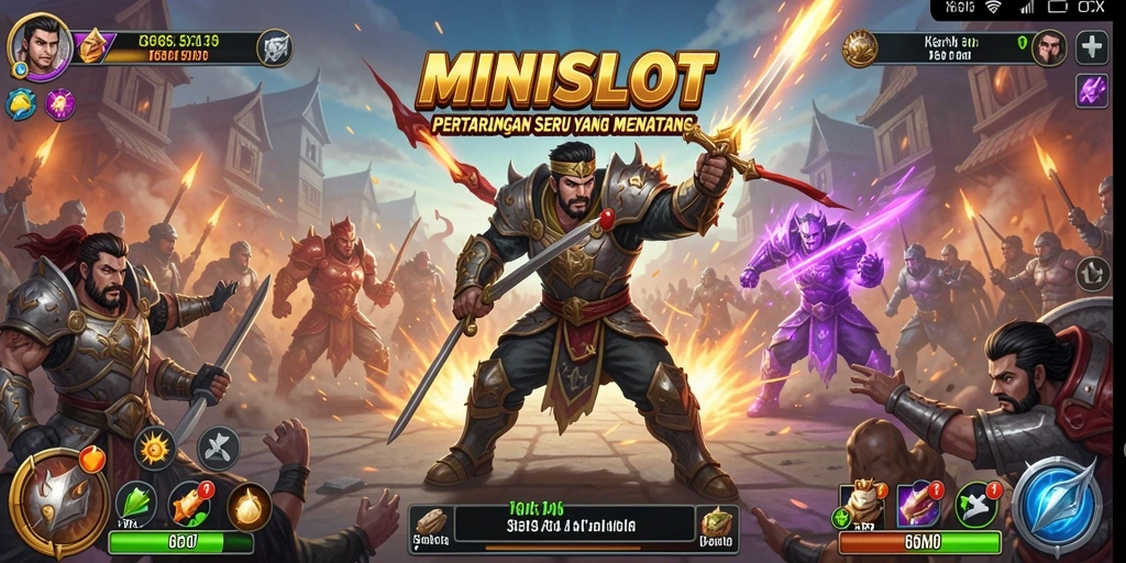 Menampilkan aksi pertarungan mendebarkan di MINISLOT.