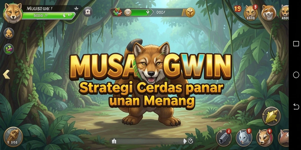 Tampilan tangkapan layar MUSANGWIN dengan strategi menarik.