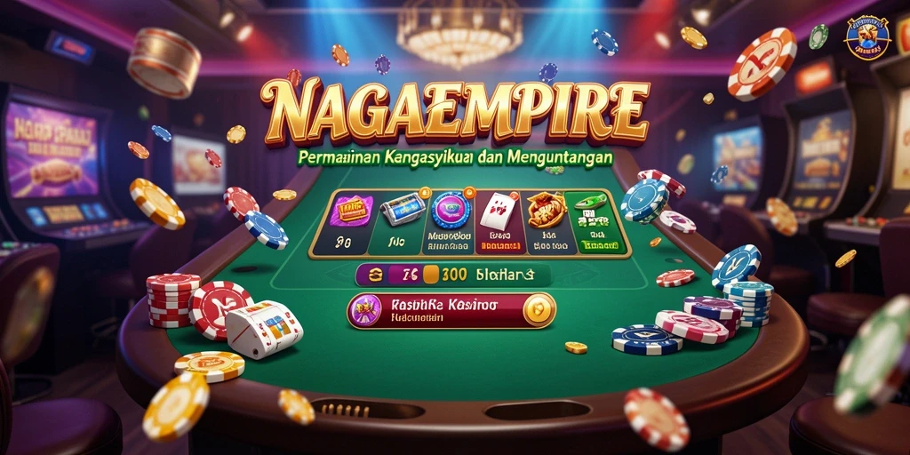 Screenshot NAGAEMPIRE menampilkan keseruan gameplay Kasino.