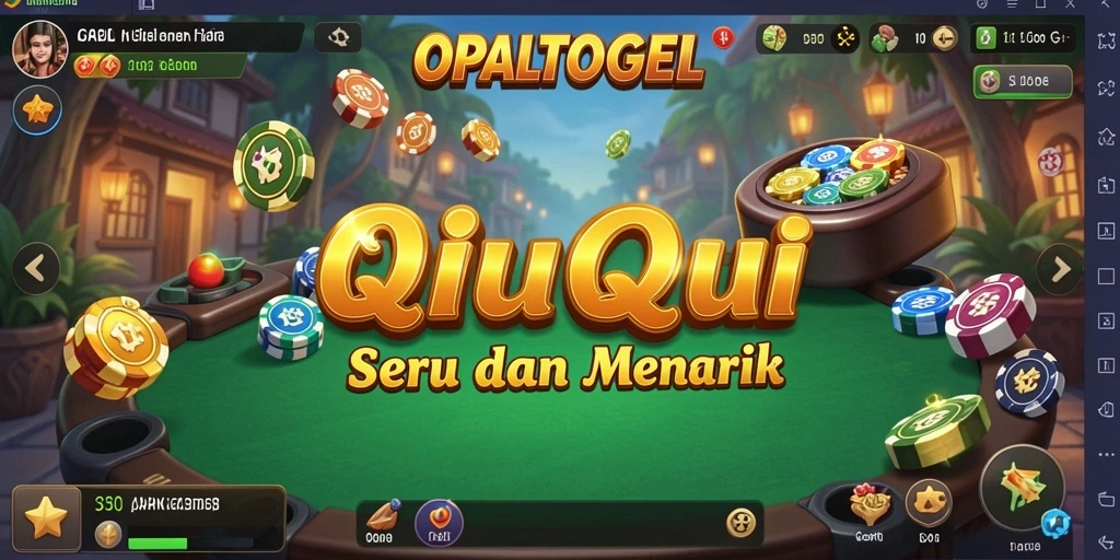 Tampilan utama gameplay QiuQiu di OPALTOGEL.