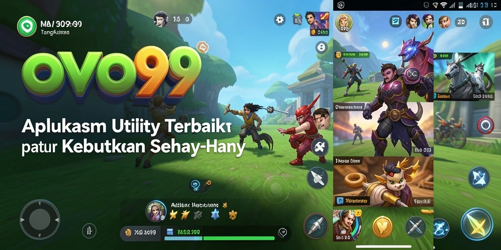 Tampilan antarmuka OVO99 yang simpel dan mudah digunakan.