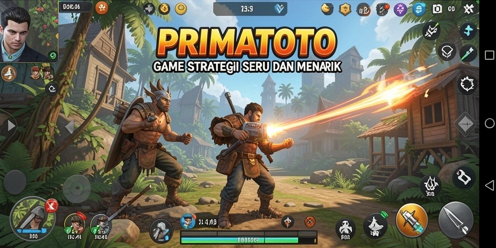 Tampilan gameplay menegangkan dalam PRIMATOTO