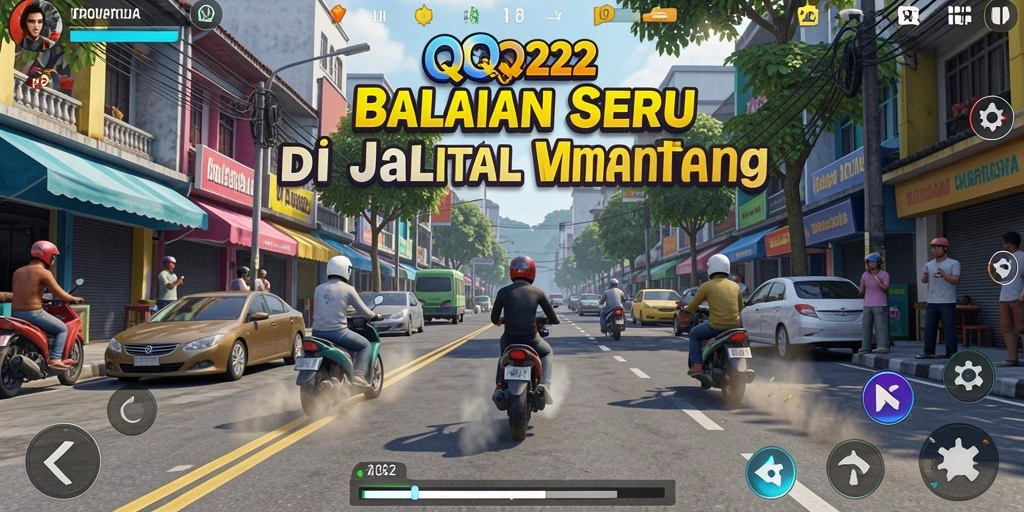 Gameplay seru QQ222 dengan mobil balap yang mengesankan.