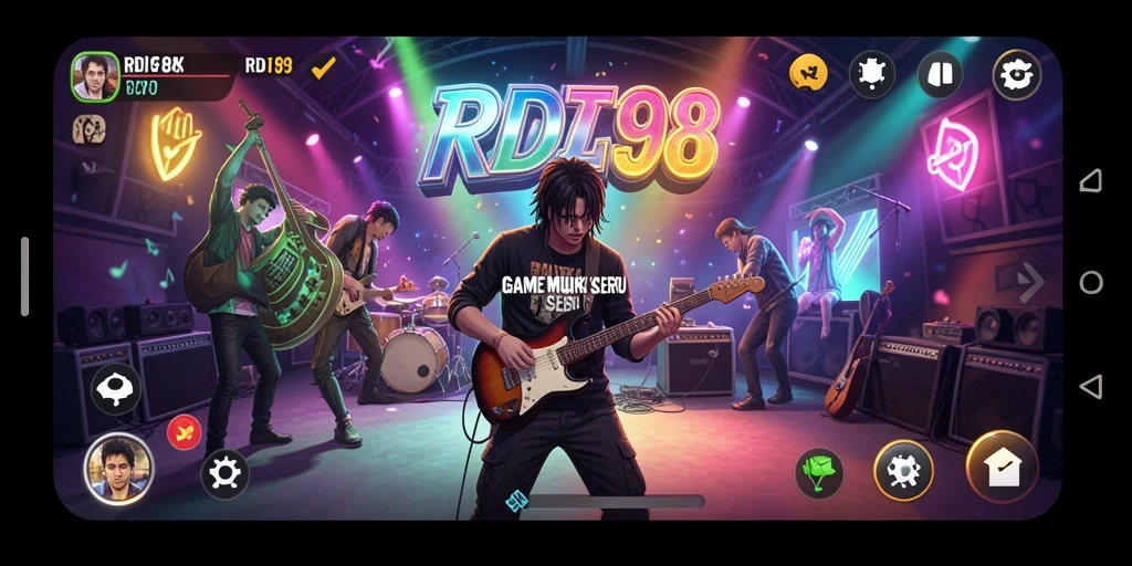 Tampilan gameplay RDI88 yang seru dan menantang dalam memilih nada.