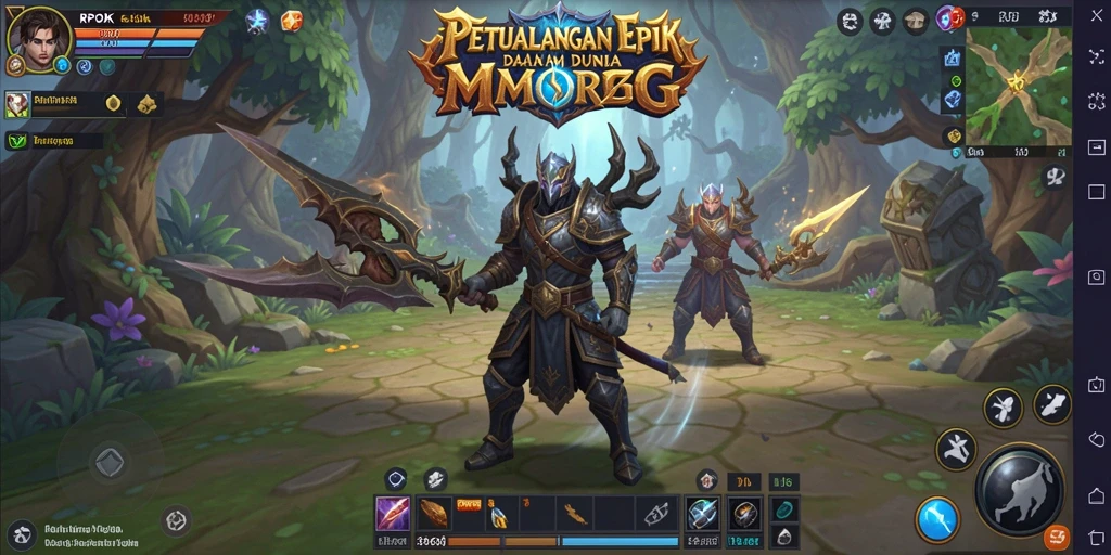 Screenshot utama RPOK menampilkan gameplay MMORPG yang mengasyikkan.