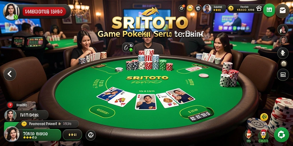 Gameplay Poker mendebarkan dalam aplikasi SRITOTO.